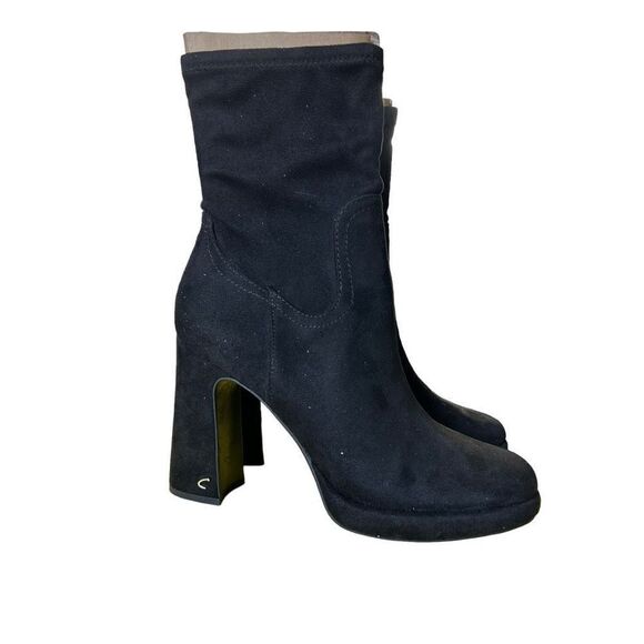 NWT NEW Circus by Sam Edelman Francis Black Ankle Bootie Chunky Heel Size 10 - Picture 9 of 10